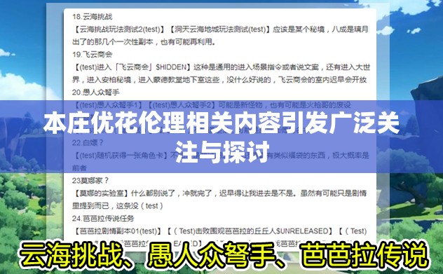 本庄优花伦理相关内容引发广泛关注与探讨