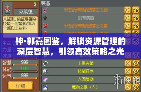 神·郭嘉图鉴，解锁资源管理的深层智慧，引领高效策略之光