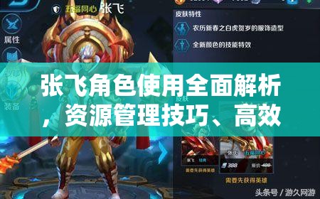 张飞角色使用全面解析，资源管理技巧、高效利用策略及价值最大化指南
