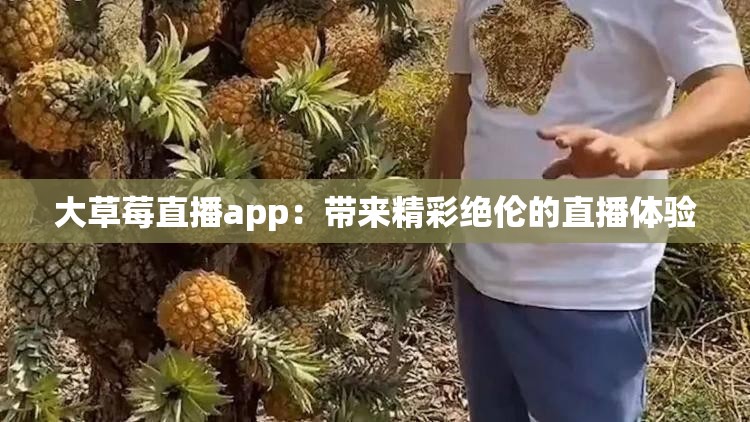 大草莓直播app：带来精彩绝伦的直播体验