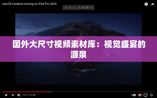 国外大尺寸视频素材库：视觉盛宴的源泉