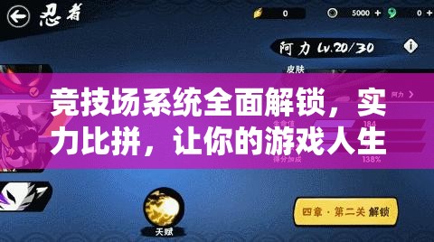 竞技场系统全面解锁，实力比拼，让你的游戏人生更加闪耀夺目