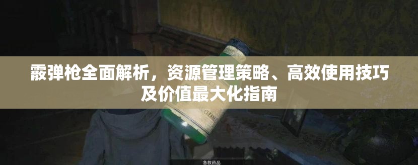 霰弹枪全面解析，资源管理策略、高效使用技巧及价值最大化指南