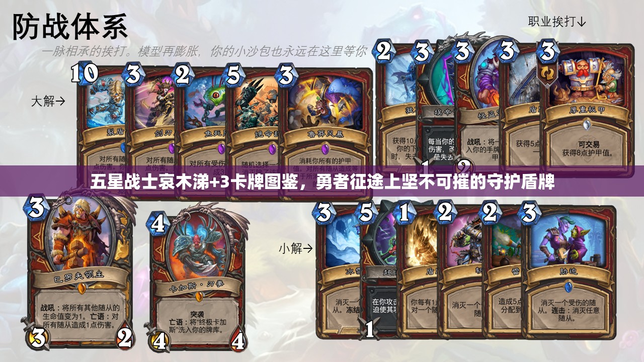 五星战士哀木涕+3卡牌图鉴，勇者征途上坚不可摧的守护盾牌