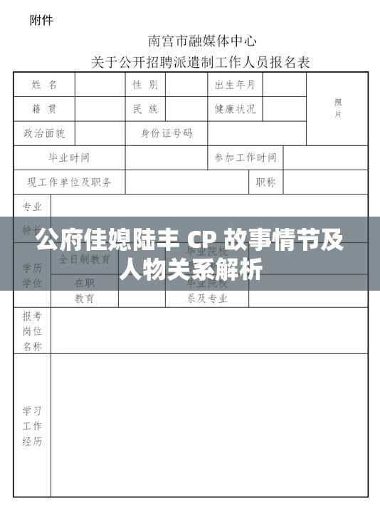公府佳媳陆丰 CP 故事情节及人物关系解析