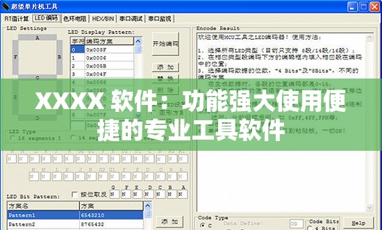 XXXX 软件：功能强大使用便捷的专业工具软件