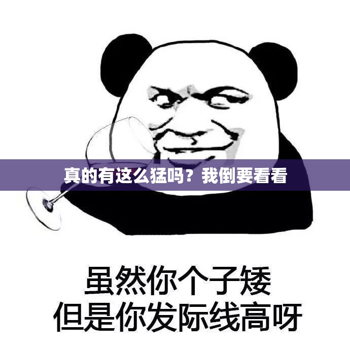 真的有这么猛吗？我倒要看看