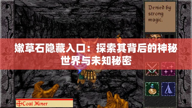 嫩草石隐藏入口：探索其背后的神秘世界与未知秘密