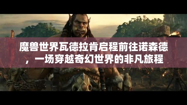 魔兽世界瓦德拉肯启程前往诺森德，一场穿越奇幻世界的非凡旅程