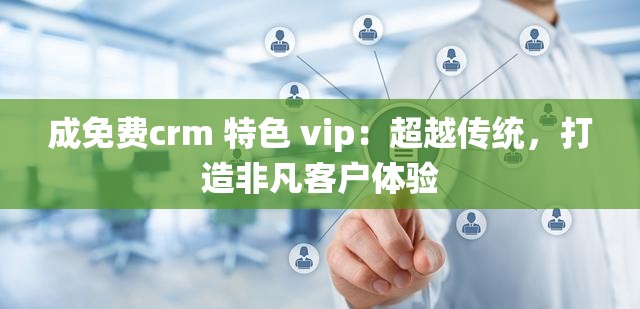 成免费crm 特色 vip：超越传统，打造非凡客户体验