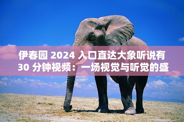 伊春园 2024 入口直达大象听说有 30 分钟视频：一场视觉与听觉的盛宴