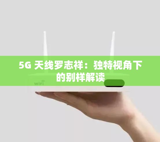 5G 天线罗志祥：独特视角下的别样解读