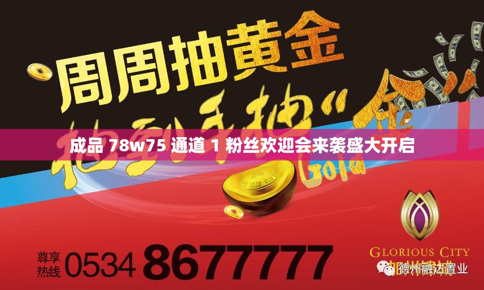 成品 78w75 通道 1 粉丝欢迎会来袭盛大开启