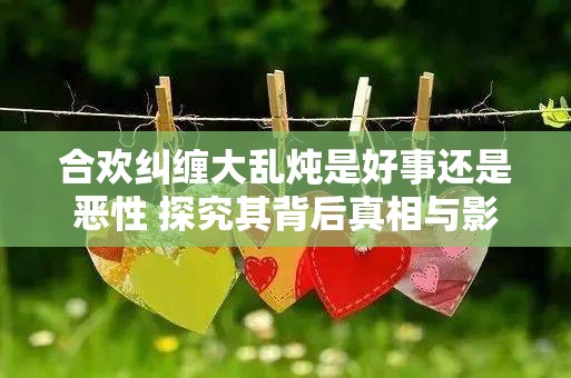 合欢纠缠大乱炖是好事还是恶性 探究其背后真相与影响