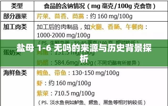 盐母 1-6 无吗的来源与历史背景探析