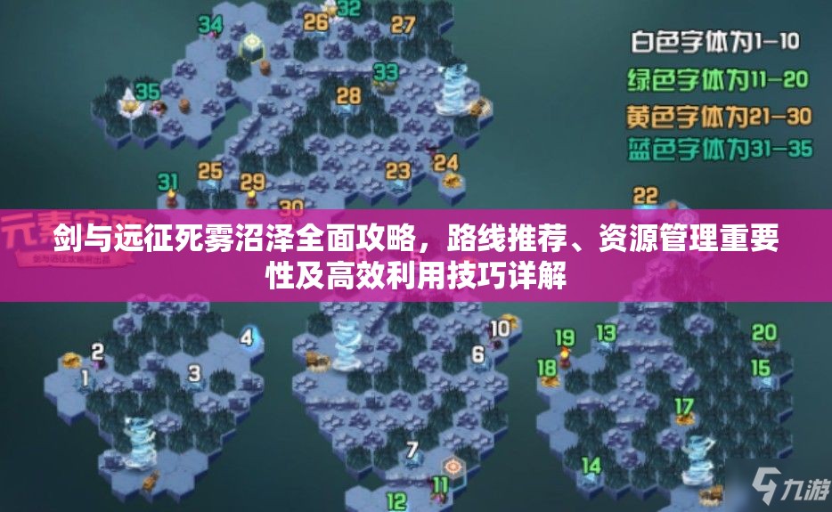 剑与远征死雾沼泽全面攻略，路线推荐、资源管理重要性及高效利用技巧详解