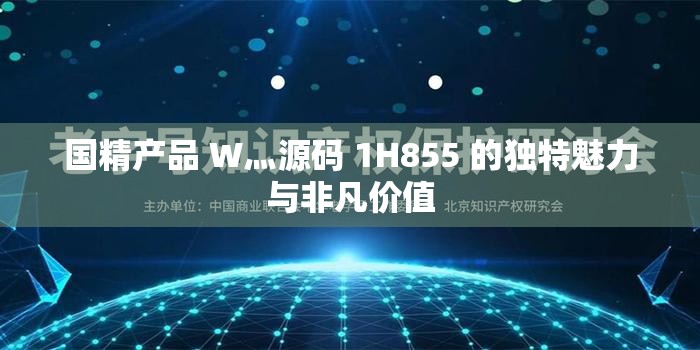 国精产品 W灬源码 1H855 的独特魅力与非凡价值