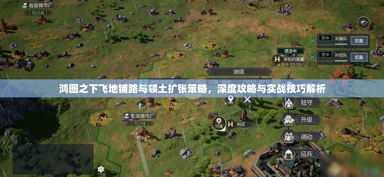 鸿图之下飞地铺路与领土扩张策略，深度攻略与实战技巧解析