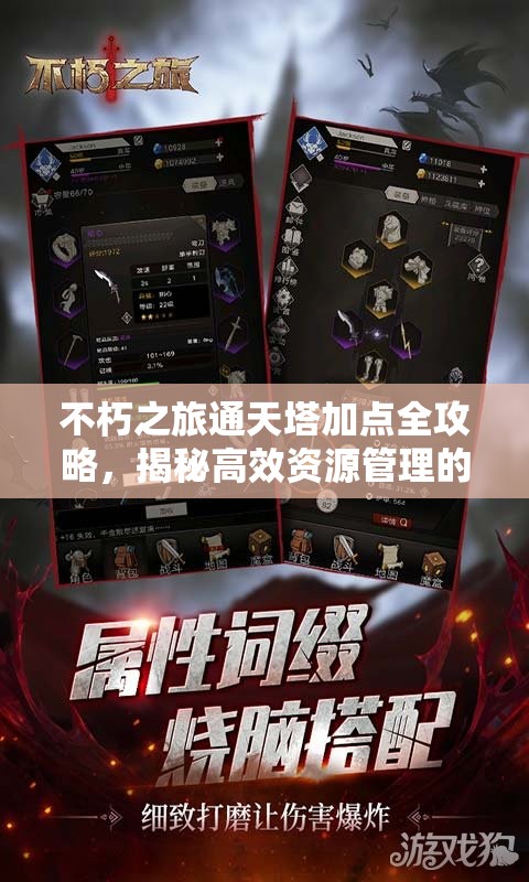不朽之旅通天塔加点全攻略，揭秘高效资源管理的艺术与技巧