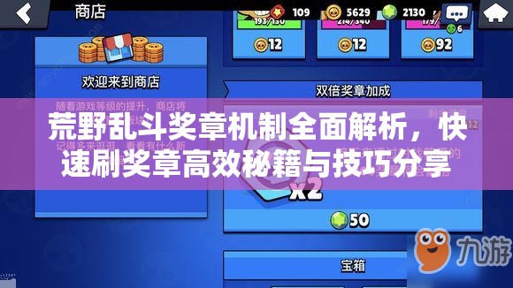 荒野乱斗奖章机制全面解析，快速刷奖章高效秘籍与技巧分享