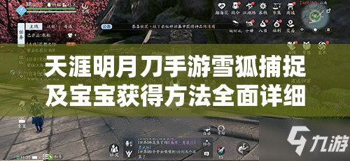 天涯明月刀手游雪狐捕捉及宝宝获得方法全面详细攻略