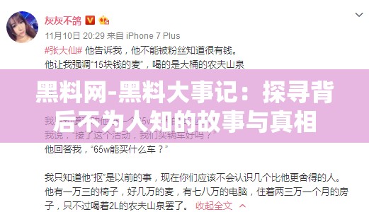 黑料网-黑料大事记：探寻背后不为人知的故事与真相
