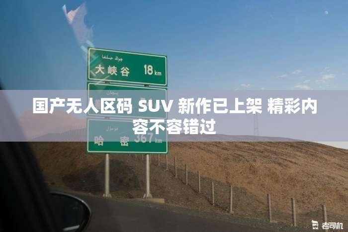 国产无人区码 SUV 新作已上架 精彩内容不容错过