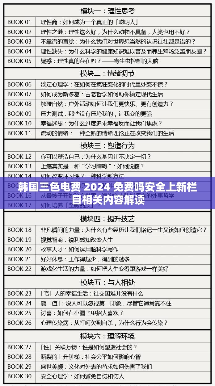 韩国三色电费 2024 免费吗安全上新栏目相关内容解读