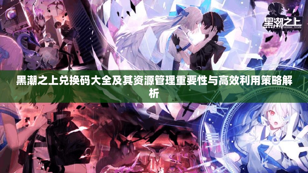 黑潮之上兑换码大全及其资源管理重要性与高效利用策略解析