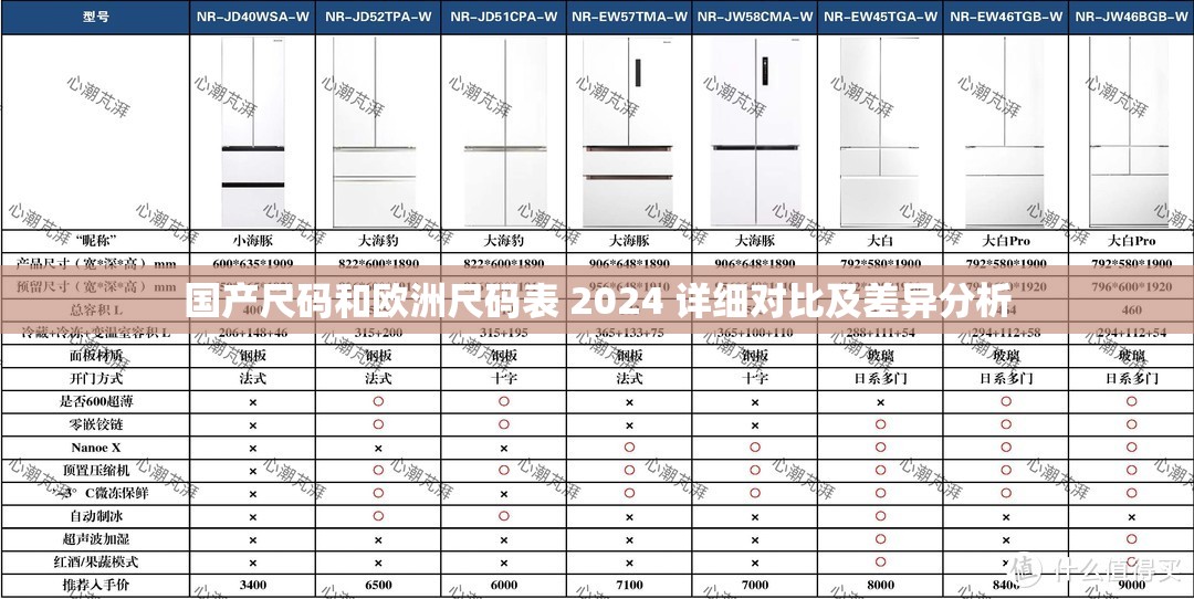 国产尺码和欧洲尺码表 2024 详细对比及差异分析