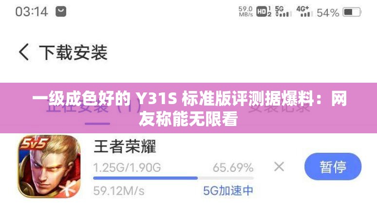 一级成色好的 Y31S 标准版评测据爆料：网友称能无限看