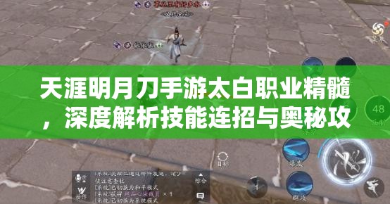 天涯明月刀手游太白职业精髓，深度解析技能连招与奥秘攻略