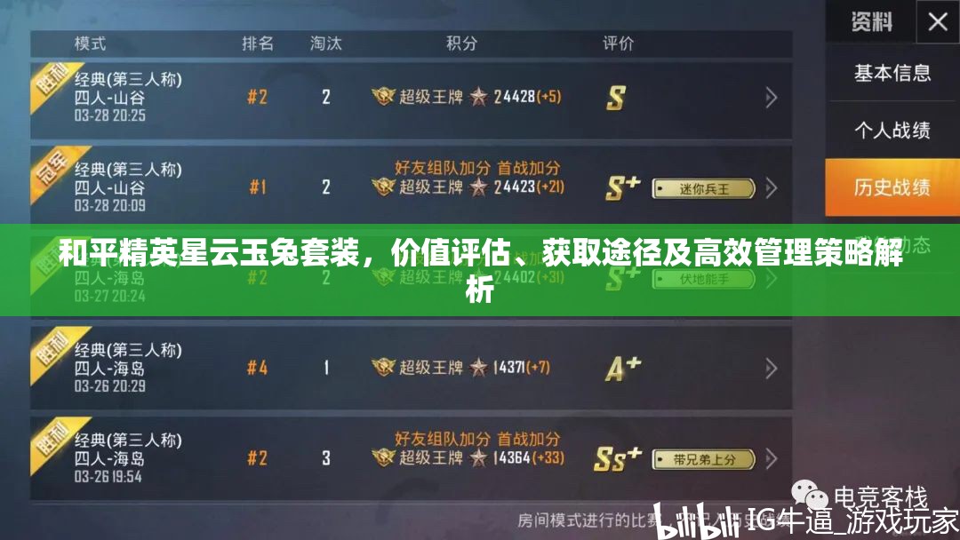 和平精英星云玉兔套装，价值评估、获取途径及高效管理策略解析