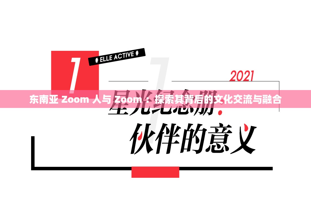 东南亚 Zoom 人与 Zoom ：探索其背后的文化交流与融合