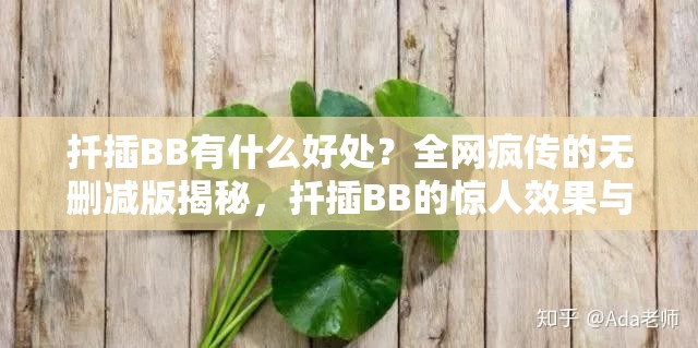 扦插BB有什么好处？全网疯传的无删减版揭秘，扦插BB的惊人效果与实用技巧大公开