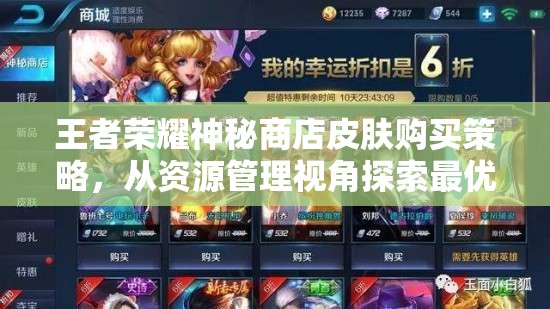 王者荣耀神秘商店皮肤购买策略，从资源管理视角探索最优解指南