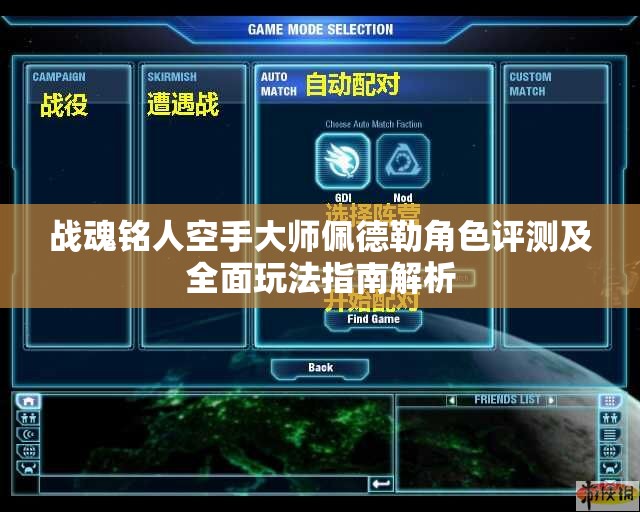 战魂铭人空手大师佩德勒角色评测及全面玩法指南解析