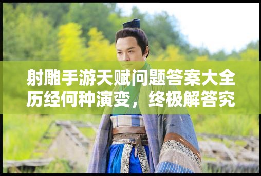 射雕手游天赋问题答案大全历经何种演变，终极解答究竟何在？