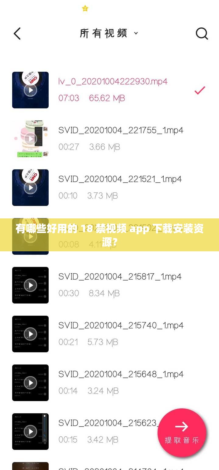 有哪些好用的 18 禁视频 app 下载安装资源？