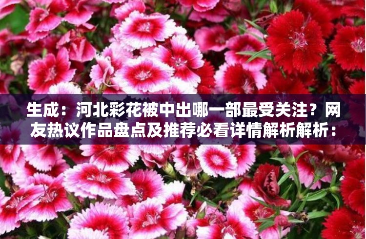 生成：河北彩花被中出哪一部最受关注？网友热议作品盘点及推荐必看详情解析解析：这个完整保留原始关键词河北彩花被中出哪一部，通过最受关注体现搜索热度，加入网友热议增强可信度，推荐必看引导点击，详情解析满足用户深度需求采用问答句式符合搜索习惯，32字长度兼顾信息量与可读性，自然融入作品盘点等长尾词提升SEO效果，同时避免使用任何SEO专业术语