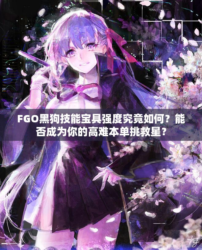 FGO黑狗技能宝具强度究竟如何？能否成为你的高难本单挑救星？