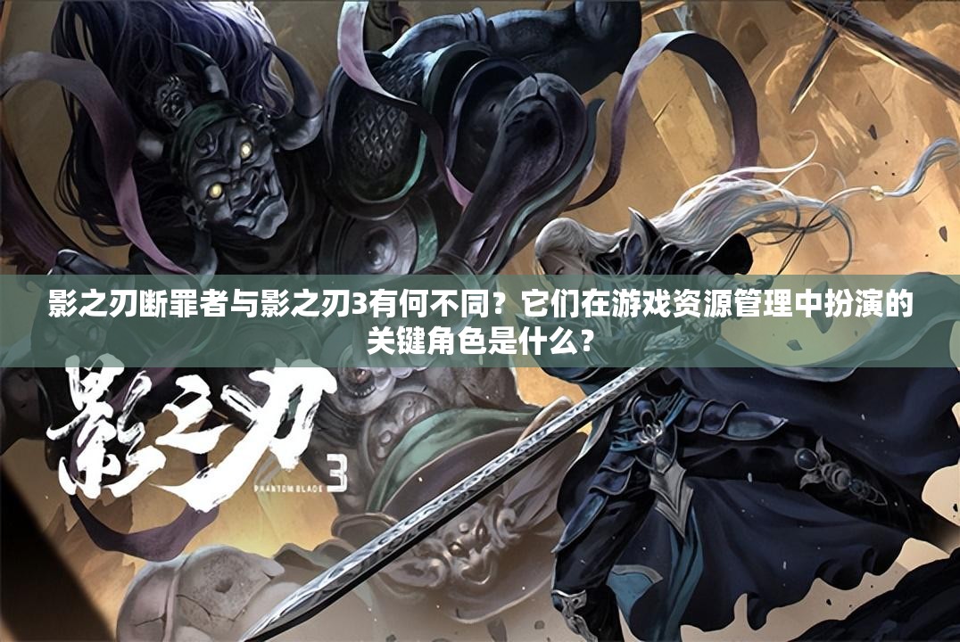 影之刃断罪者与影之刃3有何不同？它们在游戏资源管理中扮演的关键角色是什么？