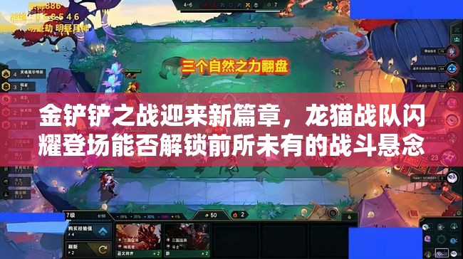金铲铲之战迎来新篇章，龙猫战队闪耀登场能否解锁前所未有的战斗悬念？
