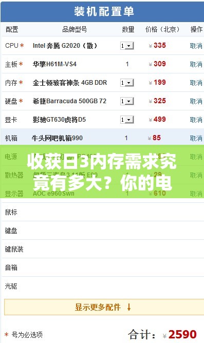 收获日3内存需求究竟有多大？你的电脑配置准备好了吗？