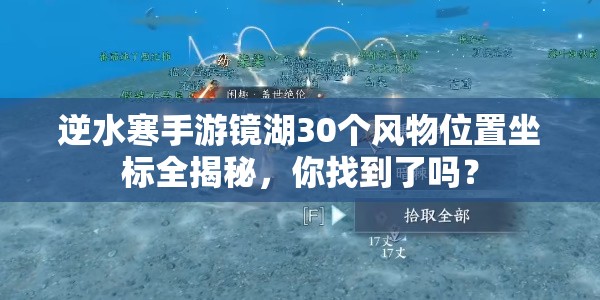逆水寒手游镜湖30个风物位置坐标全揭秘，你找到了吗？