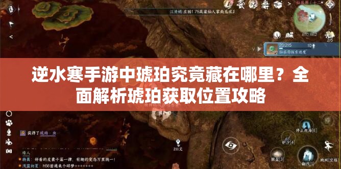 逆水寒手游中琥珀究竟藏在哪里？全面解析琥珀获取位置攻略