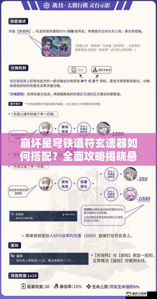 崩坏星穹铁道符玄遗器如何搭配？全面攻略揭晓悬念！