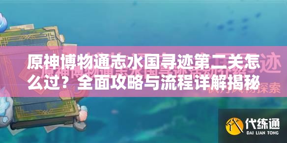 原神博物通志水国寻迹第二关怎么过？全面攻略与流程详解揭秘！