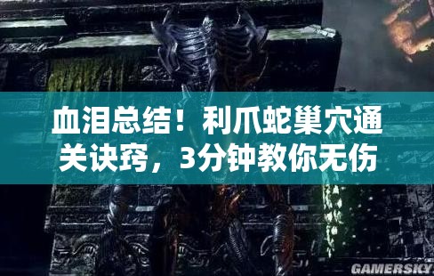 血泪总结！利爪蛇巢穴通关诀窍，3分钟教你无伤刷爆资源！